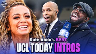 Kate Abdos Most Memorable and Iconic UCL Today Intros  CBS Sports Golazo [upl. by Nalod]