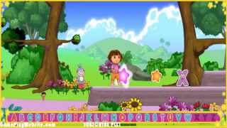 Dora Alphabet Forest Adventure Online Video Game for Children  Girl Baby Games [upl. by Hymen]