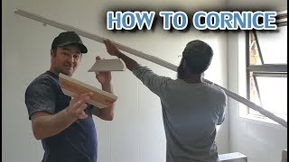 How to Install Cove Cornice in a Bathroom over Tile [upl. by Mcwilliams]