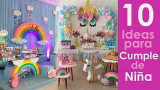 10 ideas para cumpleaños de niña [upl. by Aisetra]