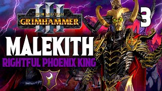 Getting Help from an Unlikely Ally  Malekith 3  SFO Grimhammer 3  Total War Warhammer 3 [upl. by Llenyar485]