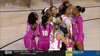 😳 Players SEPARATED After Elbow Thrown During Scrum On Floor  Georgia Bulldogs vs Kentucky Wildcats [upl. by Idnahr300]