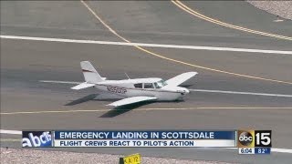 Scottsdale plane bellylanding [upl. by Ilujna]