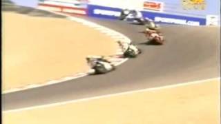 WSBK 2000 Ben Bostrom Laguna Seca Crazy Pass [upl. by Ennyrb590]