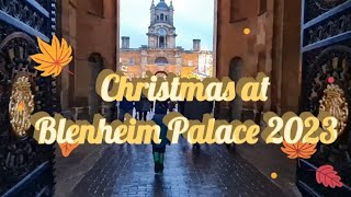 Christmas at Blenheim Palace 2023 Full Tour Sleeping Beauty Christmas Lights MarketbSanta amp Fair [upl. by Arlin]