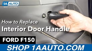 How To Replace Interior Door Handle 9704 Ford F150 [upl. by Latrell]