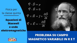 5  Equazioni di Maxwell 7 Problemi sulle equazioni di Maxwell B variabile [upl. by Morrell]