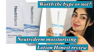 Neutriderm Moisturiser Honest Review🤩worth the hype or Not [upl. by Belshin]