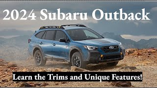 2024 Subaru Outback Trims Key Features and More [upl. by Aliber]