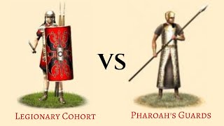 Legionary Cohort VS Pharoahs Guards ROME TOTAL WAR REMASTERED [upl. by Finer]