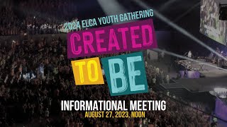 2024 ELCA Youth Gathering Informational Meeting [upl. by Noella]