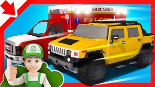 Cartoon for children How Handy Andy helps an ambulance car [upl. by Streetman]