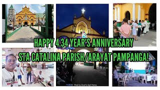 HAPPY 434 ANNIVERSARY STA CATALINA PARISHARAYAT PAMPANGA [upl. by Aible]