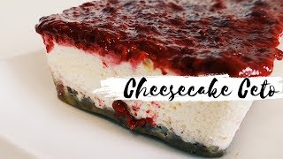 CHEESECAKE CETOGÊNICA  LOWCARB  RECEITA ZERO AÇÚCAR [upl. by Terhune967]