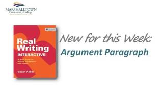 Writing an Argument Paragraph [upl. by Aym]