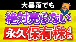 【売るな】大暴落でも関係ない永久保有銘柄4選 [upl. by Moyna]