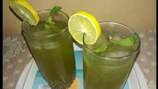 Pudina sharbat recipe Mint sharbat Mint mojito Nimbu pani Nimbu pudina sharbat [upl. by Azalea]