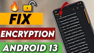 Android 13 Fix Encryption On Custom Recovery🔥ft Redmi Note 8 [upl. by Aliekahs]