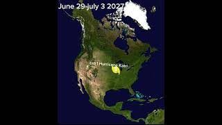 2027 Atlantic hurricane season animation short Ep2 Junejuly 2027 hurricaneanimation [upl. by Lecirg]