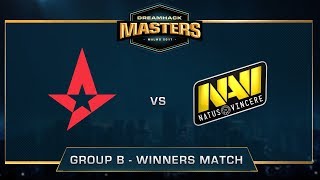 Astralis vs NaVi  Mirage  Group B  DreamHack Masters Malmö 2017 [upl. by Yevrah]