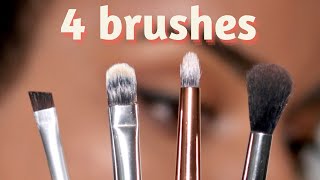 These are the ONLY 4 Brushes You Need for Eye Makeup [upl. by Ailemrac]