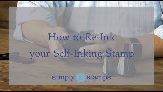 How to ReInk a SelfInking Stamp [upl. by Ahsiemat]