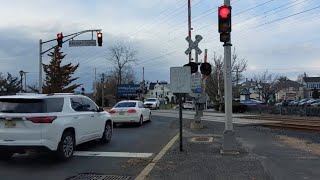 Impacient Driver forces motorist to run red light at Railroad Crossing [upl. by Seyah918]