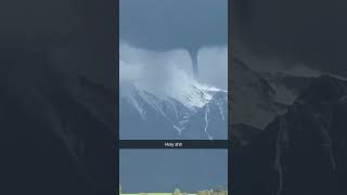 TORNADO IN THE MOUNTAINS OF MONTANA shorts tornado montana [upl. by Arhez863]