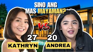 Sino Ang Mas Mayaman Kathryn Bernardo o Andrea Brilllantes House Car Net Worth [upl. by Acirre]