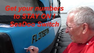 Get Numbers to STAY ON  SeaDoo Switch [upl. by Arrej]