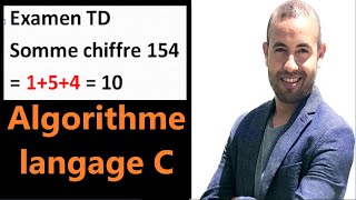 Écrire un algorithme qui calcule la somme des chiffres qui composent un entier naturel N [upl. by Orelee]