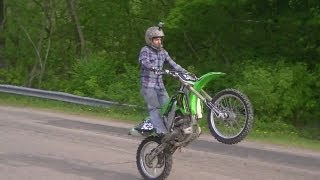 KX250F Wheelies [upl. by Kevina]