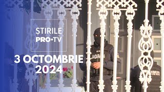 Știrile PRO TV  3 Octombrie 2024 [upl. by Christi684]