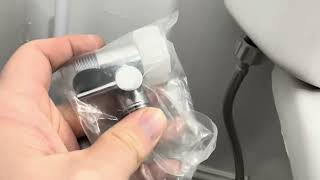 Clirass Bidet Toilet Seat Review Unboxing Install amp Water Test [upl. by Aniale]