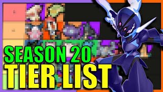 Pokemon Unite TIER LIST CERULEDGE Season 20 [upl. by Adnauqal115]