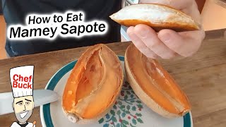 How to Eat Mamey Sapote Fruit [upl. by Adrahc]