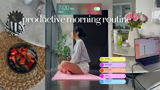 7am productive morning routine  my 8 step routine before work  wellness selfcare and growth [upl. by Kelda]