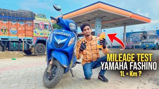 Yamaha Fascino Scooty Mileage Test  Unexpected Mileage 🤔 Sohan Vlogs [upl. by Emixam]