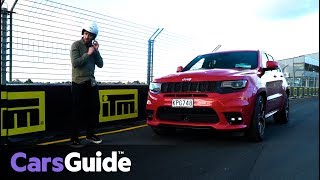 Jeep Grand Cherokee SRT 2017 review track test [upl. by Selrahcnhoj]