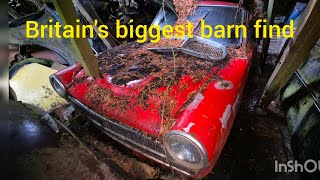 Britains Biggest Barn find  barnfinds [upl. by Ahsaelat]