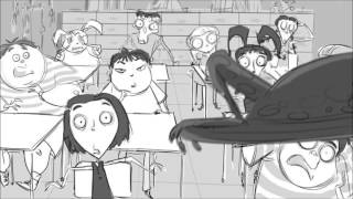 Classroom Scene Frankenweenie Storyboard [upl. by Norym442]