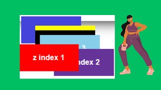 HTML CSS Z index position tutorial for beginner [upl. by Nailil]