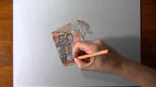 Disegnando una banconota da 50 euro realistica [upl. by Alecram848]