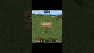 Dont believe on sign boards minecraft shorts [upl. by Airamesor263]