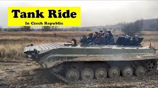 Riding a REAL TANK  Sparsh Hacks rides a Tank  Soviet Union BMP Tank  Army Tank Ride in Prague [upl. by Dominus552]