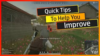 Quick Tips to help you improve in Pubg [upl. by Ardnait]