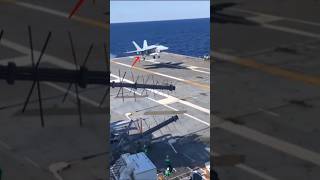 Fighter jet landing on aircraft carrier [upl. by Anisamoht]