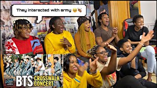 BTS Performs a Concert in the Crosswalk Reaction [upl. by Nnilsia242]