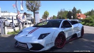 Lamborghini Meeting in Austria Aventador SV LB Works Murcielago Huracan amp more Sound [upl. by Moscow]