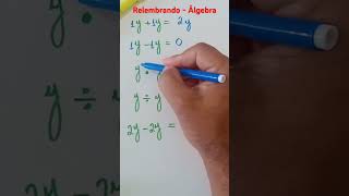 Relembrando Álgebra maths mathematica [upl. by Ylloh]